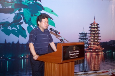 中山市政府彭建文常務(wù)副市長(zhǎng)致辭歡迎桂林市政府考察團(tuán)前來參觀、考察